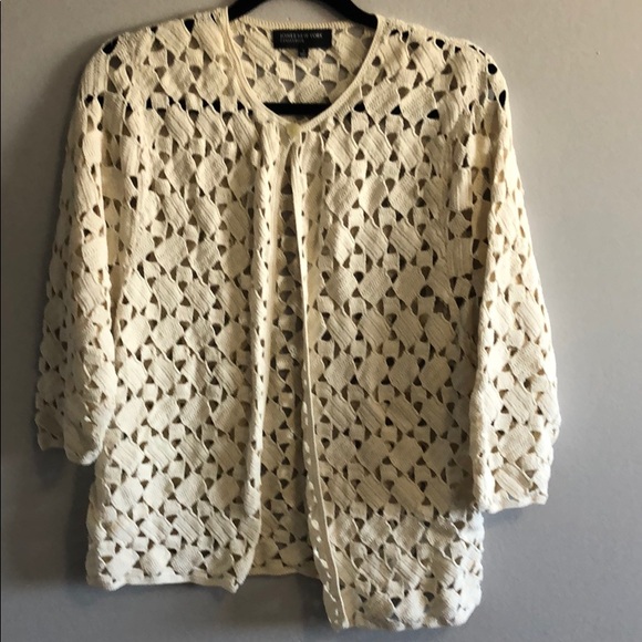 Off white Lace Jacket - Picture 3 of 4